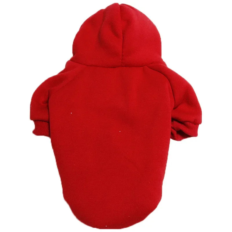 Solid Dog Jacket Hoodie Sweatshirt – Pet Coat for Small, Medium & Large Dogs (S-9XL)