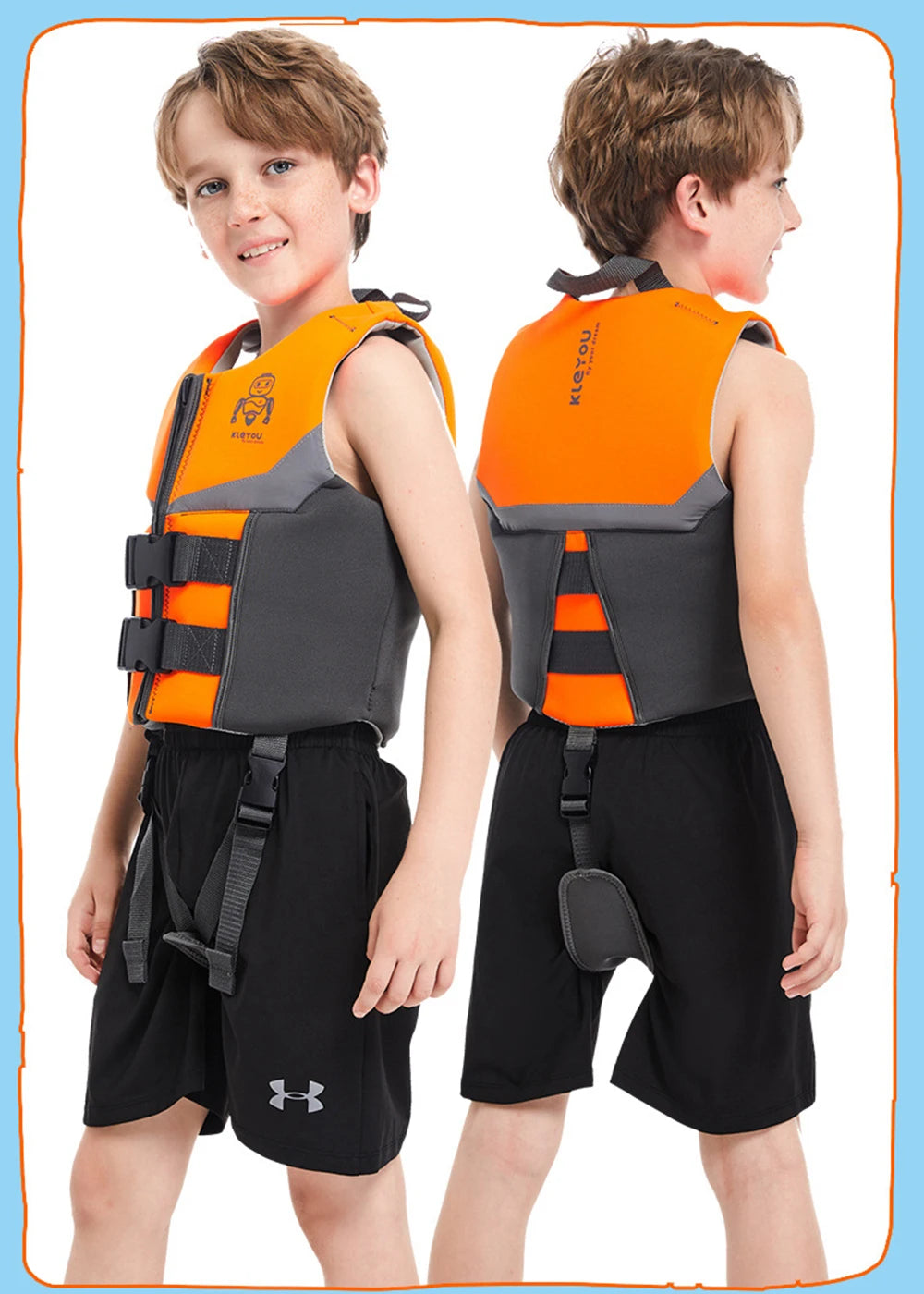 Children's Neoprene Buoyancy Vest, Professional Swimming Life Vest, Portable Lightweight, Rafting Safety Jacket,