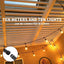 30m Outdoor Festoon LED Fairy Lights Warm White E27 S14 Retro filament Bulb Waterproof Christmas Lights Garland Decoration