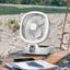 Solar Fan Portable Wireless Fold Rechargeable with Control and Lighting Power Bank Low Noise Ventilador Desktop Outdoor Camping