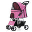 Pet Stroller with Sunroof -Foldable, lightweight, Single Handed, size S M L