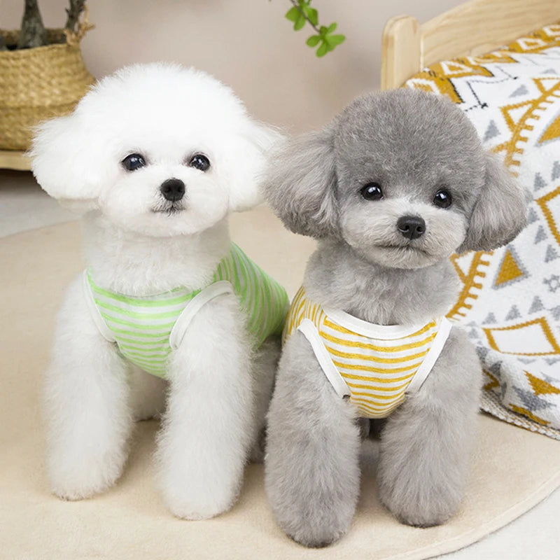Summer Dog Clothes Cool Pet Vest For small Medium dogs Breathable Puppy T-shirt Costume Outdoor Bulldog Clothing Pets Clothes