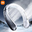 Xiaomi Portable Mini Hanging Neck Fan Digital Display Power Bladeless Fan Neckband Air Cooler USB Rechargeable Fan Cooling Tool