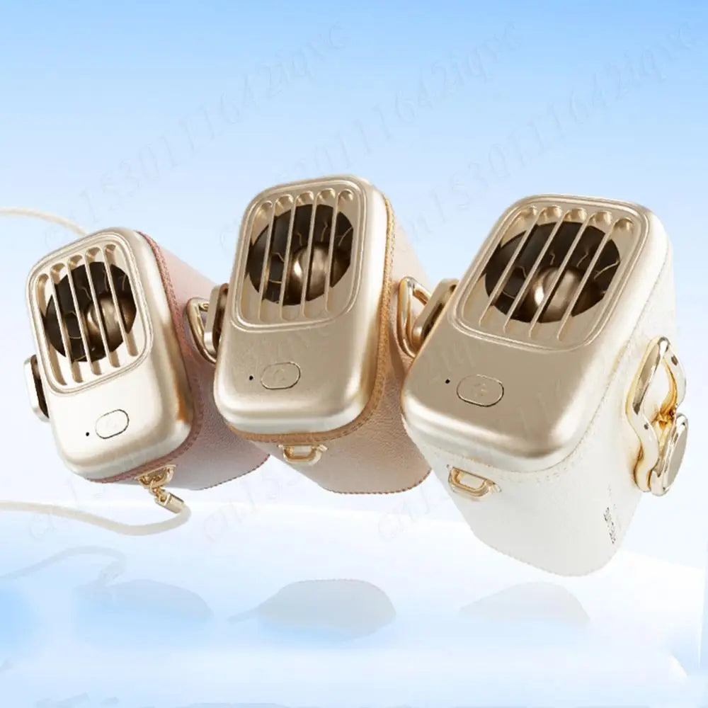 Waist/Neck Desktop Fan Portable Air Cooling Fan 4000mAh Clip-on Air Conditioner Fans Auto Ventilator Quiet Neckband Fan Cooler