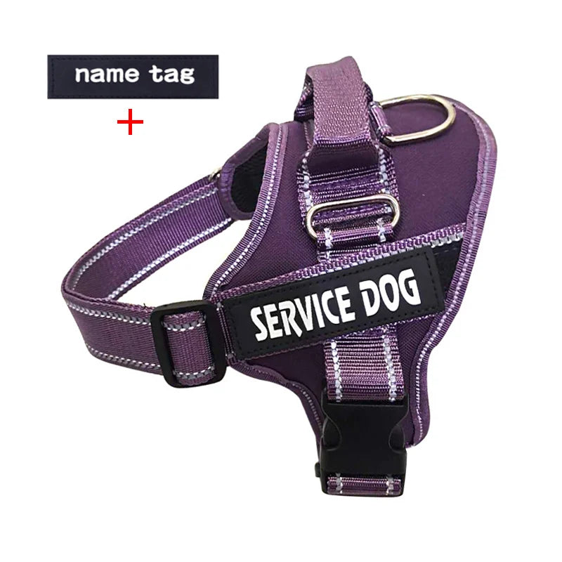 Nylon Dog Harness Personalized Reflective Pet Harness For Small Medium Large Dogs Breathable Mesh Pad Dog Harness No Pull