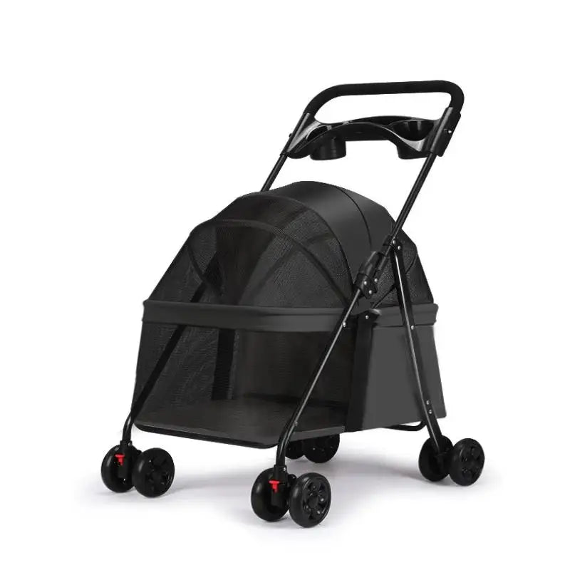 Foldable Pet Stroller - Perfect for Small Dogs, & Puppies