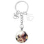 Custom Pet Photo Key Ring In Memory Of My Dog Mini Heart Claw Pendant Glass Keychain Car Key Man Women Favorite Souvenir Jewelry