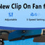 Eary Portable Car Clip On Fan Battery Operated 3 Speed Wind 900 Rotate Quiet Small Air Cooling Fan For Desk Camping Stroller Fan