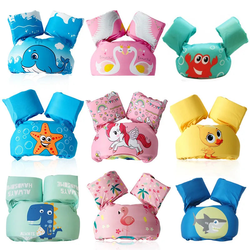 Baby Float Arm Sleeve Floating Ring Safe Life Jacket Buoyancy Vest Kid Swimming Equipment Armbands Swim Foam Pool Toys Life Vest