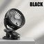 12-48h Table Mini Fan with Sturdy Clamp Rechargeable USB 3 Speeds Sleeping Mute for Bathroom Kitchen Student Dormitory 10000mAh