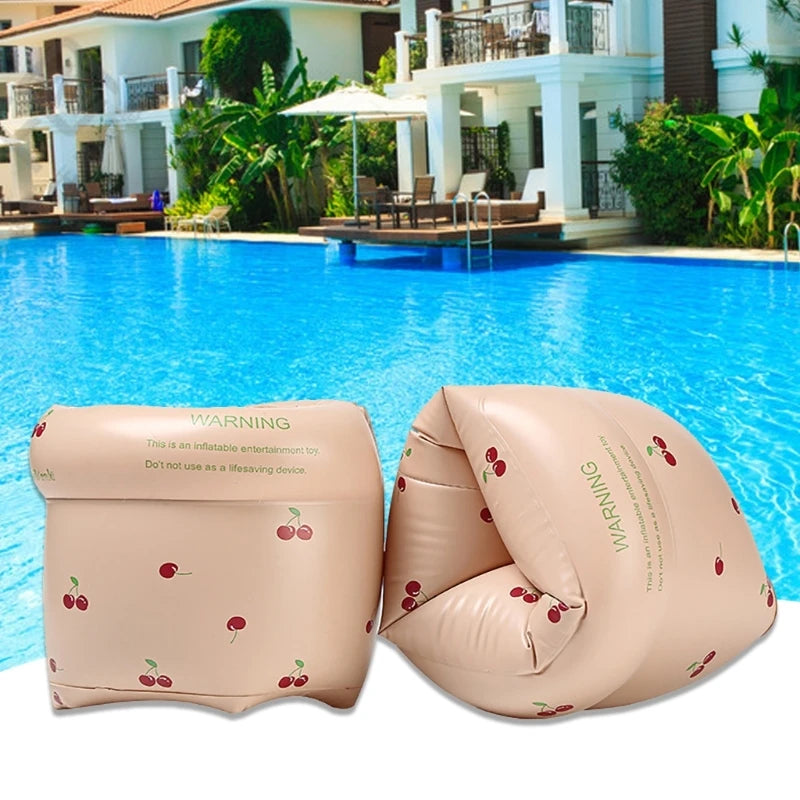 2Pcs Children Swimming Gear Arm Swimming Rings Inflatable Kids Arm Float Rings Inflatable Arm Floaties, Safety Swimming Float Ar