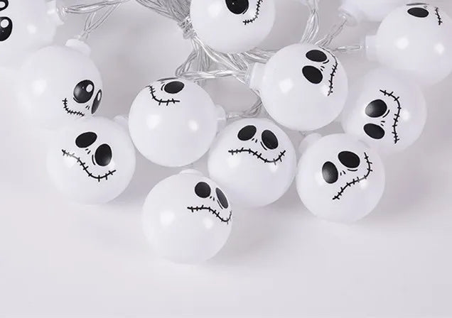 2024 Halloween Day Decoration Ghost String Lights LED Spooky Specter Fairy Lights Ghosts Battery Operated Party Indoor Decor 830