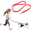 Dog Leash Hands Free Dogs Leash Reflective Leashes for Dog Walking Running Rope 2.4M Long Adjustable Double Leashes Dogs Ropes