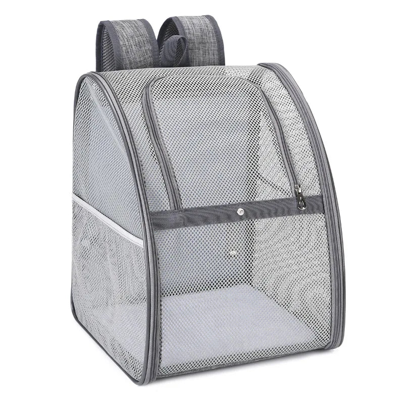 Mesh Breathable Double Shoulder Pet Backpack
