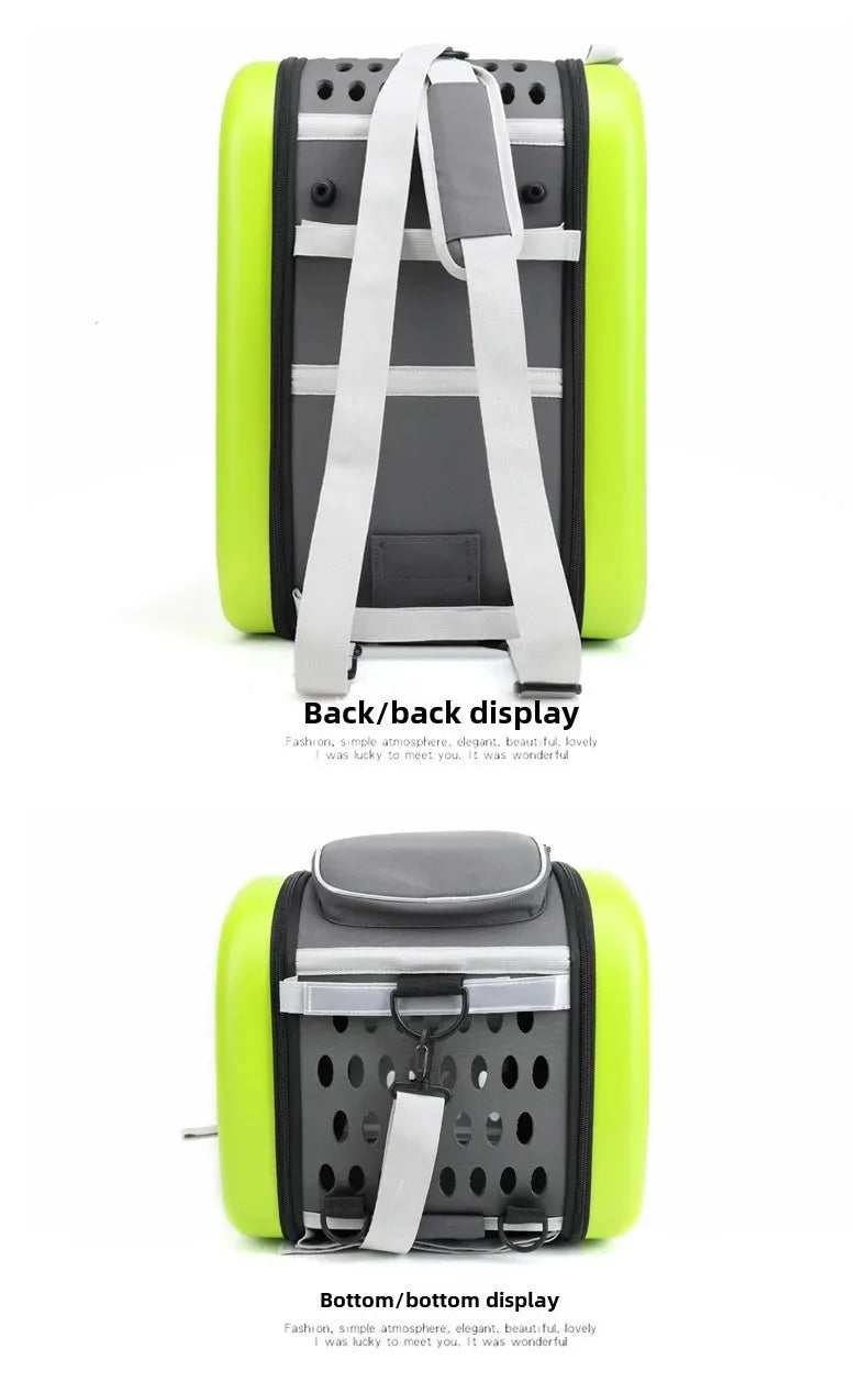 Outdoor Travel Tugboat Draw-Bar Pet Bag - Can be Used as a Pull Bag, Backpack, or Side Bag