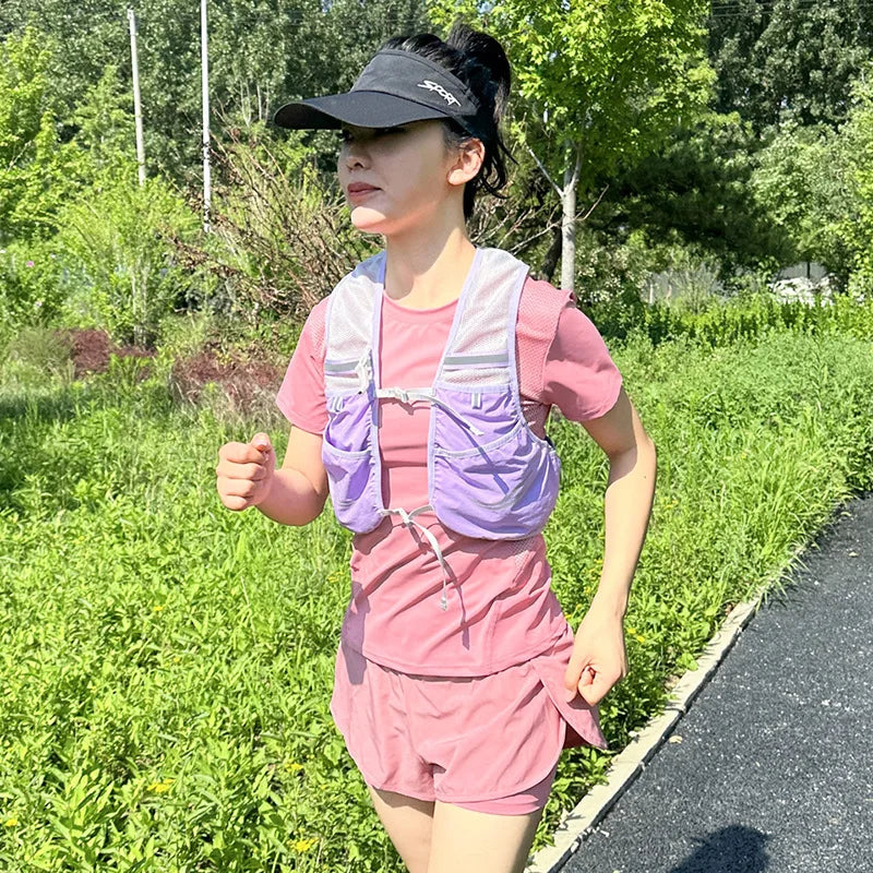 Lightweight Running Backpack Hydration Vest Suitable for Bicycle Men Women Marathon Hiking Ultra-light Portable 2L 500ml Kettles