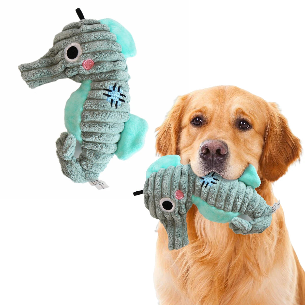 Plush Toys for Small Dogs Squeaky Soft Toy for Puppies Small Dog Ocean Series Plush Toys  for small and medium breeds dogs