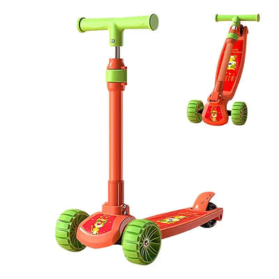 Children Scooter Adjustable Children Kick Scooter Foldable Boys And Girls Aged 2-12 Years Old Outdoor Cycling Scooter For