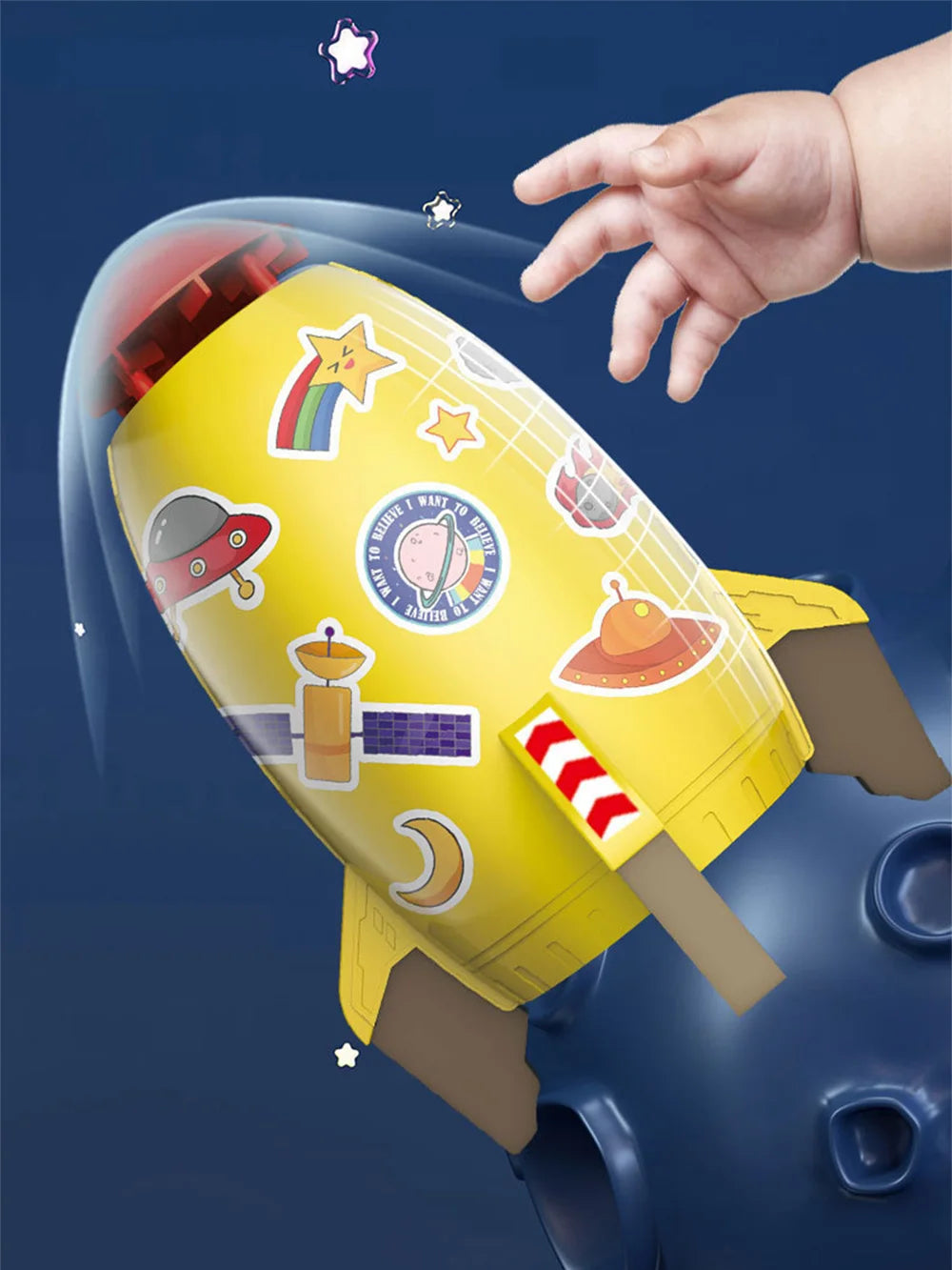 Rocket Sprinkler Toy – Rotating Flying Water Spray Launcher Outdoor Sprinkler Rocket Children's Water Play Tools