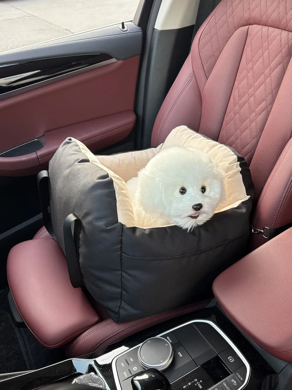 Portable Dog Car Seat Bed Booster Washable Home Cat Nest with Storage Pockets Soft Nest for Small Dogs And Cats Puppy Carrie