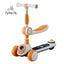 Cycling City Foldable Space Children's Scooter With Seat Push Handle Baby Toy Car Super Load-bearing Music Flash Wheel Scooter