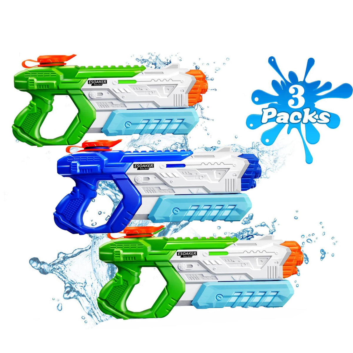 Water Gun for Kids Adults Squirt Super Water Gun Soaker Blaster Long Shooting Range Toys for Swimming Pool Beach Water Fighting