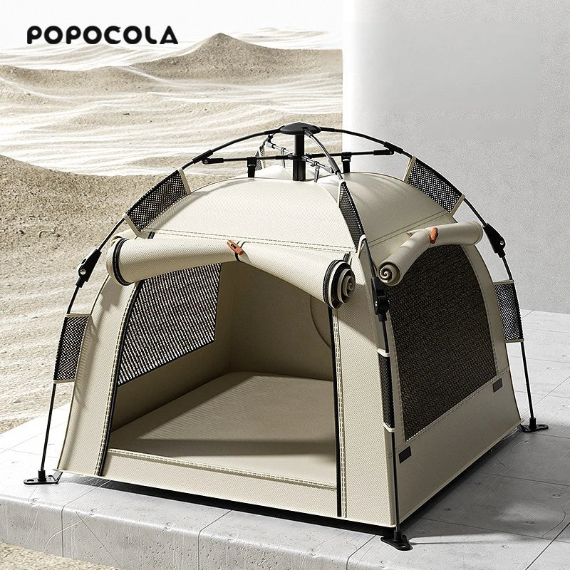 Waterproof Oxford Cloth Dog Tent  Automatic Folding Pet House  Outdoor Camping Dog Bed  Multi-Layer Protection Pet Shelter