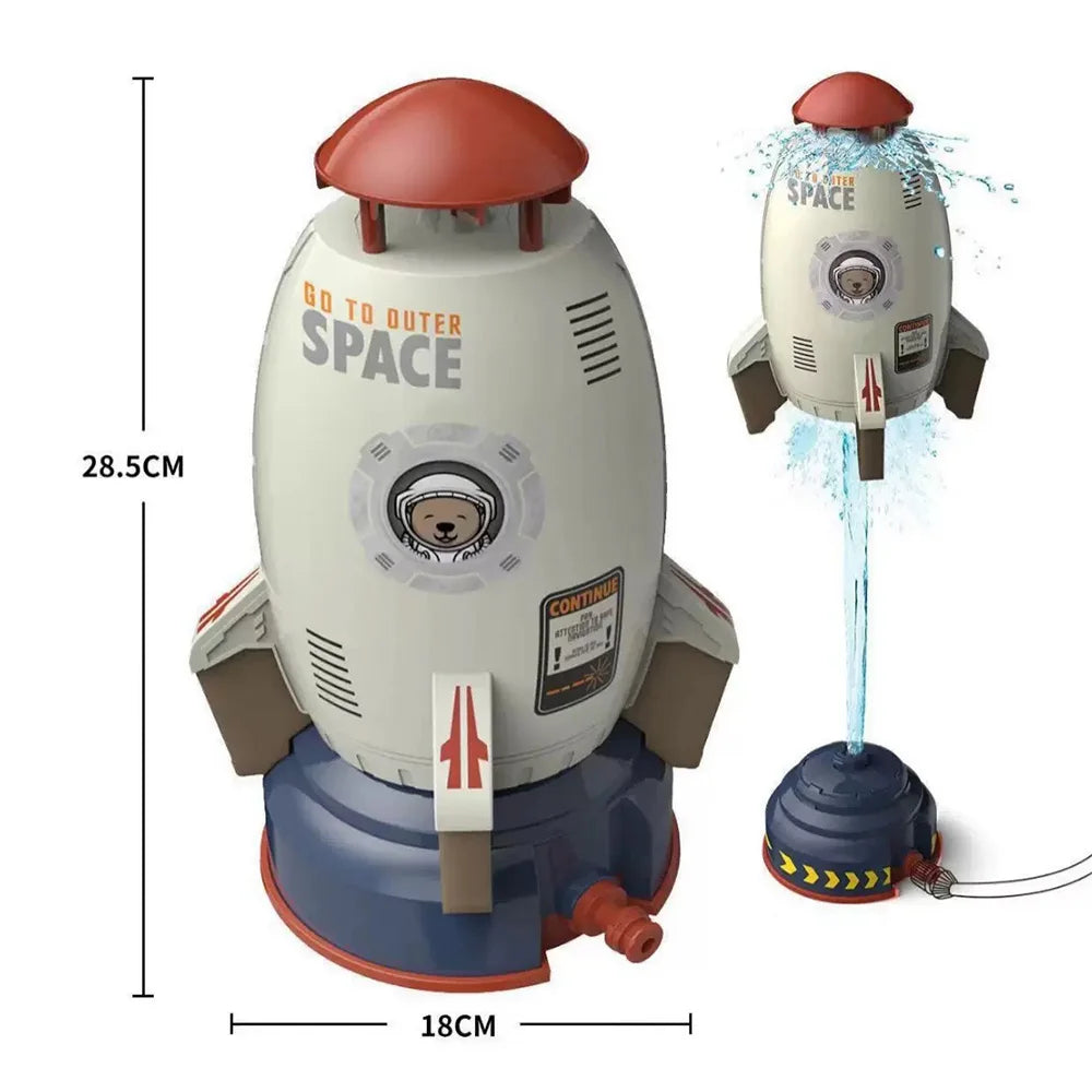Rocket Sprinkler Toy – Rotating Flying Water Spray Launcher Outdoor Sprinkler Rocket Children's Water Play Tools