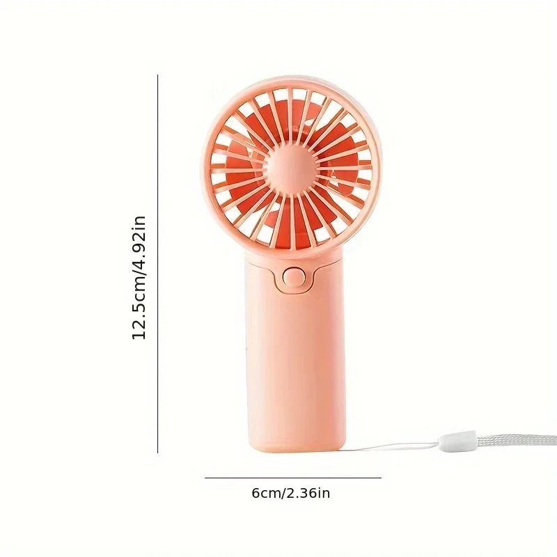 Cute Mini Fan Portable Handheld Fan Lightweight Handy Fan Pocket Low Noise Small Electric Fan for Student Gift Outdoor Fan 2025