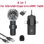 4 in 1 Wireless Lavalier Microphone 3.5Mm Intelligent Noise-Reducing Mic for Iphone Android SLR Camera Loudspeaker Speake Radio-ADS1502