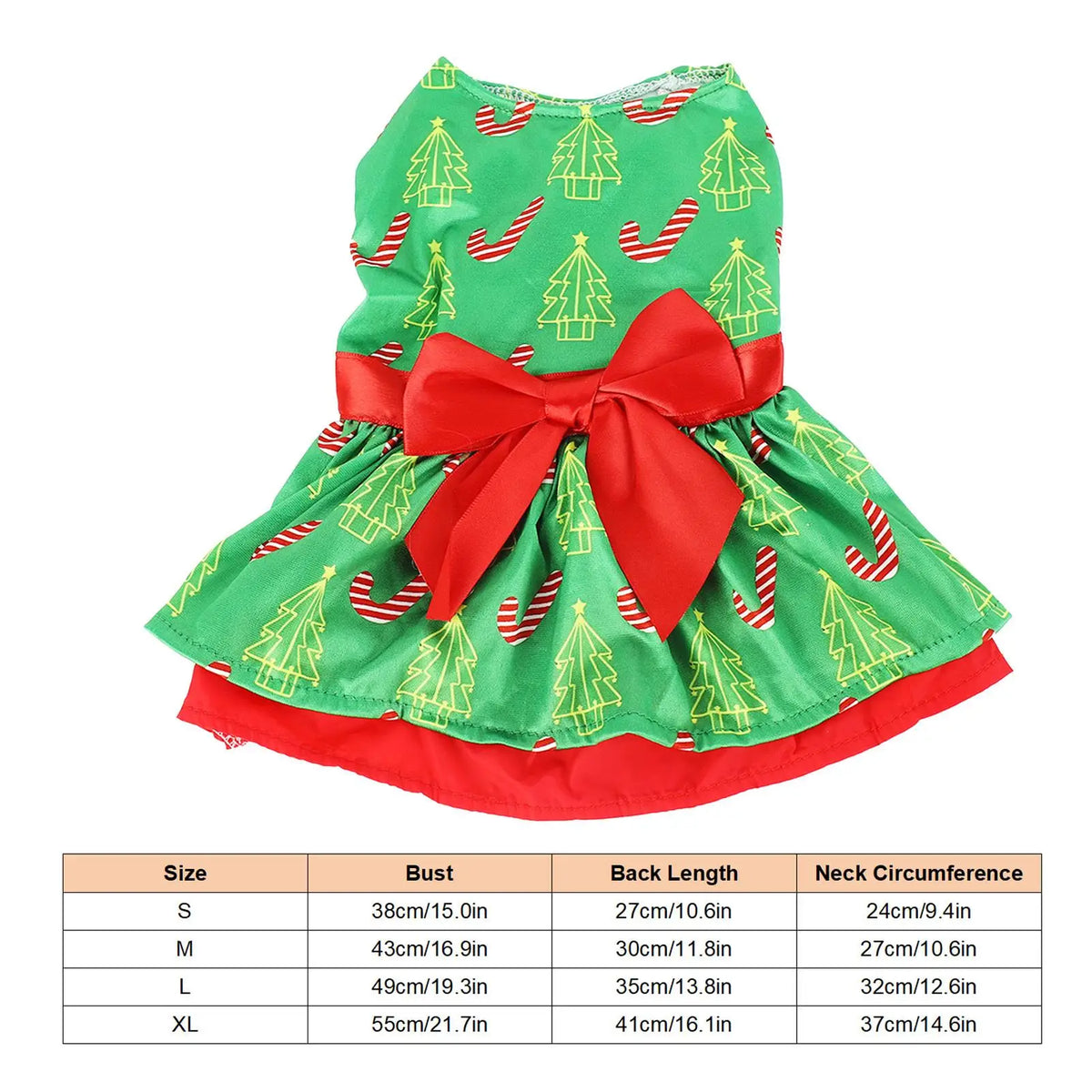 Adorable for christmas Tree Dog Dress - Cute Outfit for Puppies - Perfect for Parties & Daily Wear