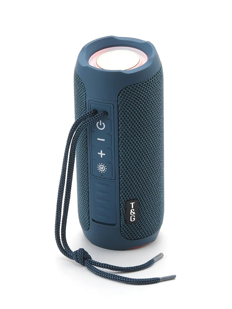 TG227 Waterpro With Lamp Outdoor Portable Upright Wireless Compatible Speaker Music Player Support USB/ TF/ FM Radio Music Party