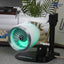Single Head Turbojet Fan Humidifier with Blowing Capability RGB Light Show Function Home Office Desktop Air Moisturizer Room Dec