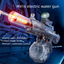 Electric Water Gun Toy Continuous Shooting with Firelight Big Capacity Water Pistol Spray Blaster Pool Summer Toy for Kids Adult