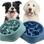 Slow Feeder Dog Bowl Anti-choking Slow Feeding Bowls for Dogs Anti-slip Pet Slow Eat Dishes Puzzle Bowls for Small Medium Dogs