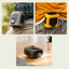 KINSCOTER Portable Outdoor Waist Fan 8000mAh LED Lighting Multifunctional Neck Fan with Power Bank for Camping Hiking Climbing