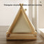 Wooden Oxford Cloth Dog Bed  Elevated Moisture-Proof Tent Enclosed Safety House  All-Season  Dog Shelter with Frame Support