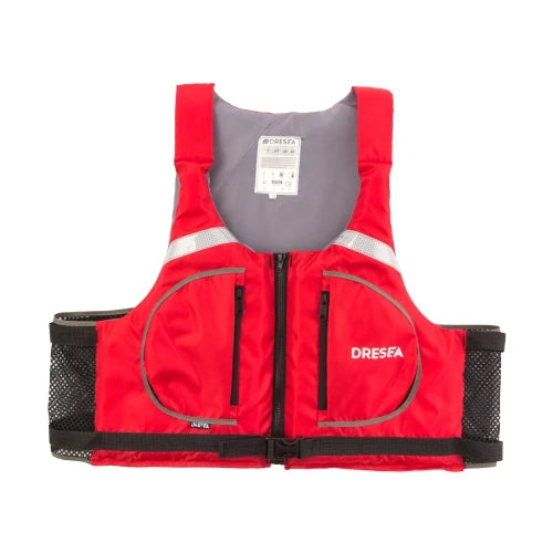 Kayak Life Vest for Men, Zippered Pockets, Reflector Whistle, Fishing Jacket, Buoyancy Aids for Adults, 120 kg