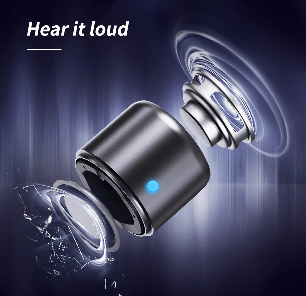 xx9 EWA A106 Pro Mini Bluetooth Speaker with Custom Bass Radiator, IPX7 Waterproof, Super Portable Speakers, Travel Case Packed