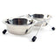 Double Stainless Steel Pet Bowls with Iron Stand - Anti-Slip Puppy Feeder