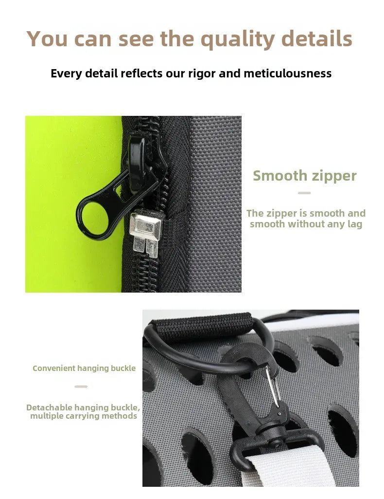 Outdoor Travel Tugboat Draw-Bar Pet Bag - Can be Used as a Pull Bag, Backpack, or Side Bag