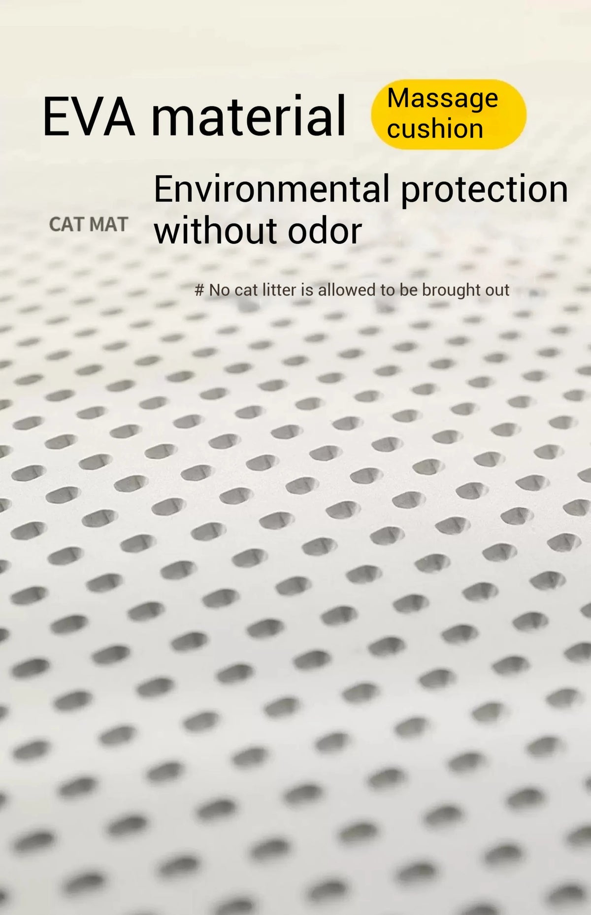 90x60CM Large Cat Litter Mat Waterproof Double Layer Non Slip Litter Box Tray Washable Durable Pet Toilet Sand Trapping Mat