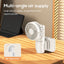 VISSKO Portable Mini Clip Fan USB Rechargeable Hand Held Fan Small Pocket Fan 3Speeds 1000mAh Multifunctional fan Ourdoor Summer