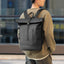 Waterproof Durable Outdoor Backpack Roll Top Fashion Casual Backpack for Hiking Travel Men Women Daily Commute