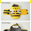 Summer Pet Dog Life Jacket Vest Clothes Life Vest Collar Harness Pet Dog Swimming Summer Swimwear Clothes Little Bee Pet Clothes