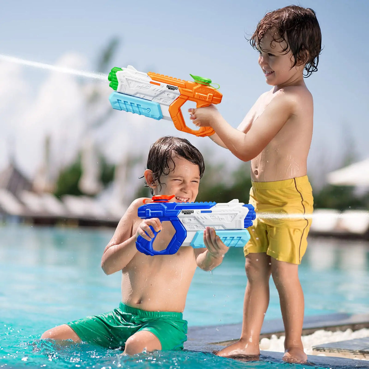 Water Gun for Kids Adults Squirt Super Water Gun Soaker Blaster Long Shooting Range Toys for Swimming Pool Beach Water Fighting