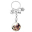 Custom Pet Photo Key Ring In Memory Of My Dog Mini Heart Claw Pendant Glass Keychain Car Key Man Women Favorite Souvenir Jewelry