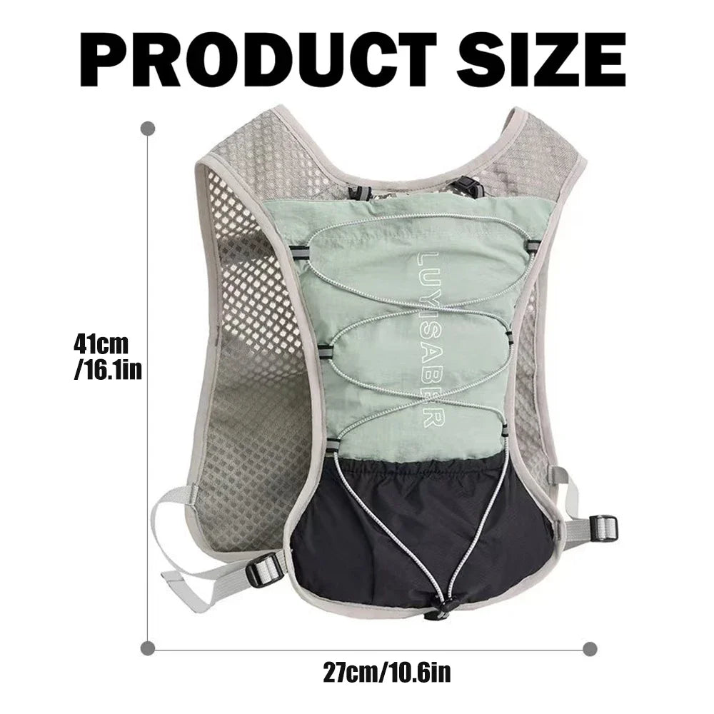 1PCS Hydrated Backpack,5L Running Vest, Hiking Backpack,Suitable for Running, Hiking, Marathon, and Both Men and Women Cycling