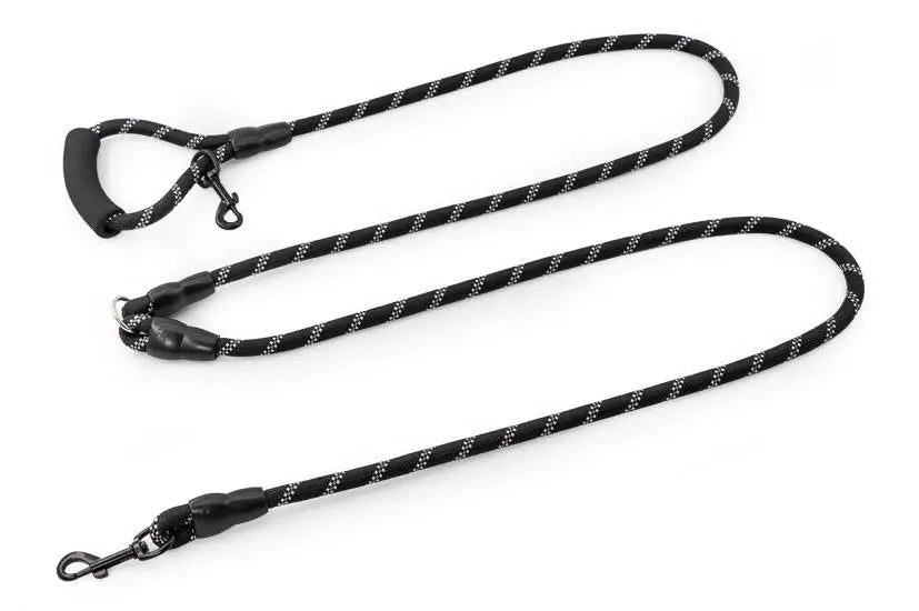 Dog Leash Hands Free Dogs Leash Reflective Leashes for Dog Walking Running Rope 2.4M Long Adjustable Double Leashes Dogs Ropes
