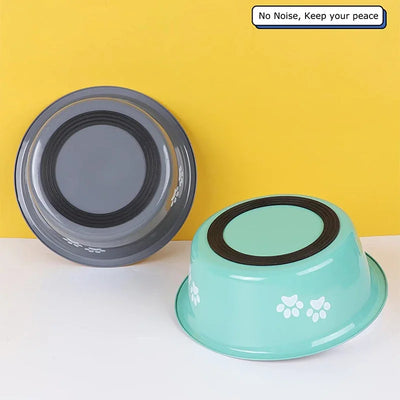 Cute Elevated Dog Bowls for Medium and Large Dogs - Stainless Steel Feeding and Water Bowls